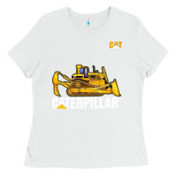 White bulldozercat 1 Ladies Tee - ArtChic