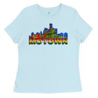 Baby Blue MOTOWN Ladies Tee - ArtChic