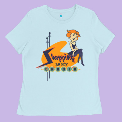 The Jetsons Jane Jetson Shopping Is My Cardio Premium T Shirt Ladies Tee Designed By Artchic