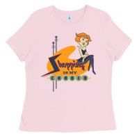 Bubblegum Pink the jetsons jane jetson shopping is my cardio premium t shirt Ladies Tee - ArtChic