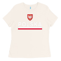 Bone Sporty Polska Flag And Emblem Polish Coat Of Arms Pullover Hoodie Ladies Tee - ArtChic