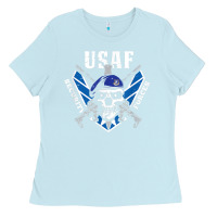 Baby Blue US Air Force Security Forces Ladies Tee - ArtChic