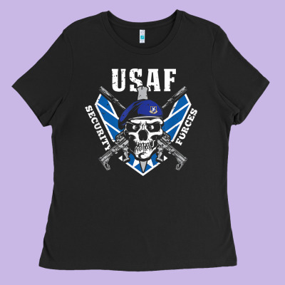 Us Air Force Security Forces Ladies Tee Designed By Artchic