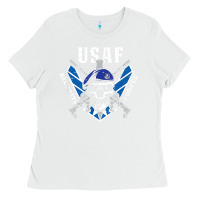 White US Air Force Security Forces Ladies Tee - ArtChic
