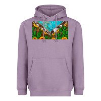 Lavender cactus sunflower cowhide and turquoise license plate Heavyweight Hoodie - Artiststas