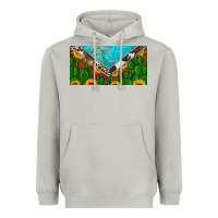 Moon Dust cactus sunflower cowhide and turquoise license plate Heavyweight Hoodie - Artiststas