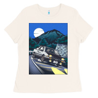 Bone initial d poster hipster Ladies Tee - ArtChic