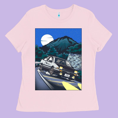 Initial D Poster Hipster Ladies Tee Designed By Artchic