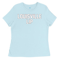 Baby Blue louisville lip Ladies Tee - ArtChic