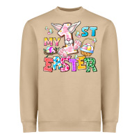 Mushroom My 1st Easter Heavyweight Sweatshirt - CowhideDigitalArt