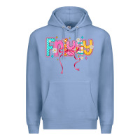 Colony Blue friyay Premium Hoodie - CowhideDigitalArt
