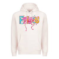 Pale Pink friyay Premium Hoodie - CowhideDigitalArt