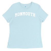 Baby Blue Monmouth Arch Retro University Style Ladies Tee - ArtChic