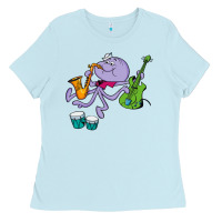 Baby Blue squiddly diddly Ladies Tee - ArtChic