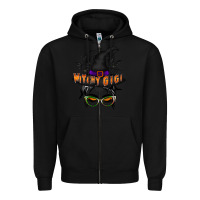 Black witchy gigi Zipper Hoodie - RacoonDesign