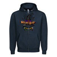 Navy witchy gigi Zipper Hoodie - RacoonDesign