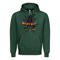 Sports Green witchy gigi Zipper Hoodie - RacoonDesign
