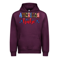 Mauve Wine American babe Urban Hoodie - AdoDesignShop
