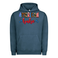 Pigment Midnight Navy American babe Urban Hoodie - AdoDesignShop