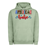 Pigment Oil Green American babe Urban Hoodie - AdoDesignShop