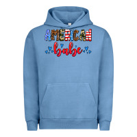 Pigment Pebble Blue American babe Urban Hoodie - AdoDesignShop