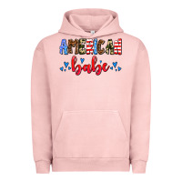 Pigment Salmon American babe Urban Hoodie - AdoDesignShop