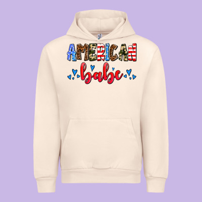 American Babe Urban Hoodie Designed By Adodesignshop