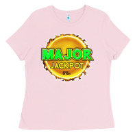 Bubblegum Pink MAJOR JACKPOT Design - Pokie Designs Ladies Tee - ArtChic