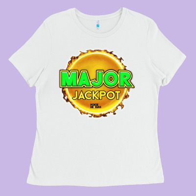 Major Jackpot Design - Pokie Designs Ladies Tee Designed By Artchic