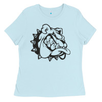 Baby Blue english bulldog Ladies Tee - ArtChic