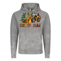 I Dig Christmas Bulldozer Vintage Hoodie | Teevron