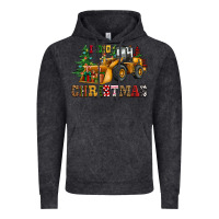 Vintage Black i dig christmas bulldozer Vintage Hoodie - CowGirlArtShop