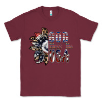 Burgundy god bless the usa Classic Tee - SublimationCraftShop