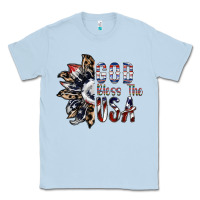 Dusty Blue god bless the usa Classic Tee - SublimationCraftShop