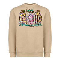 Mushroom With God All Things Are Possible Easter Day Heavyweight Sweatshirt - CowhideDigitalArt