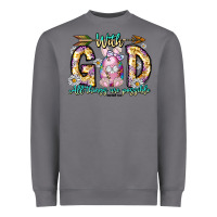 Storm With God All Things Are Possible Easter Day Heavyweight Sweatshirt - CowhideDigitalArt