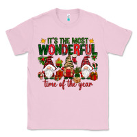 Bubblegum Pink It's the most wonderful time of the year Classic Tee - NancyCooperArtShop