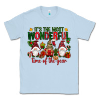 Dusty Blue It's the most wonderful time of the year Classic Tee - NancyCooperArtShop