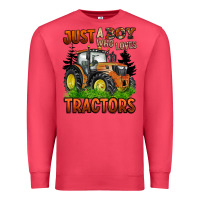 Cardinal just a boy who loves tractors Premium Sweatshirt - BarkalooDesign