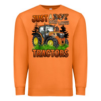 Carrot just a boy who loves tractors Premium Sweatshirt - BarkalooDesign