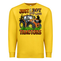 Lemon just a boy who loves tractors Premium Sweatshirt - BarkalooDesign