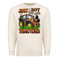 Sandshell just a boy who loves tractors Premium Sweatshirt - BarkalooDesign