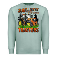 Just A Boy Who Loves Tractors Premium Sweatshirt | Teevron
