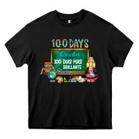 Black 100 days smarter 100 dias mas brillante Heavy Core Tee - SublimationCraftShop