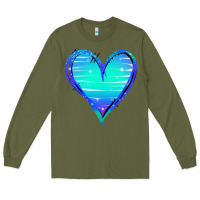 Army Green Mermaid Heart Long Sleeve Tee - Jasminsmagicworld