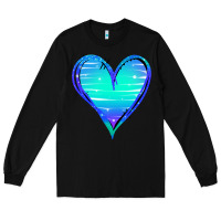 Black Mermaid Heart Long Sleeve Tee - Jasminsmagicworld