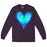 Plum Mermaid Heart Long Sleeve Tee - Jasminsmagicworld