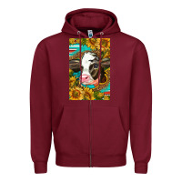 Burgundy Cute Baby Calf Zipper Hoodie - LillyAllenDesigns
