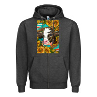 Charcoal Heather Cute Baby Calf Zipper Hoodie - LillyAllenDesigns