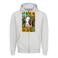 Dove Grey Cute Baby Calf Zipper Hoodie - LillyAllenDesigns